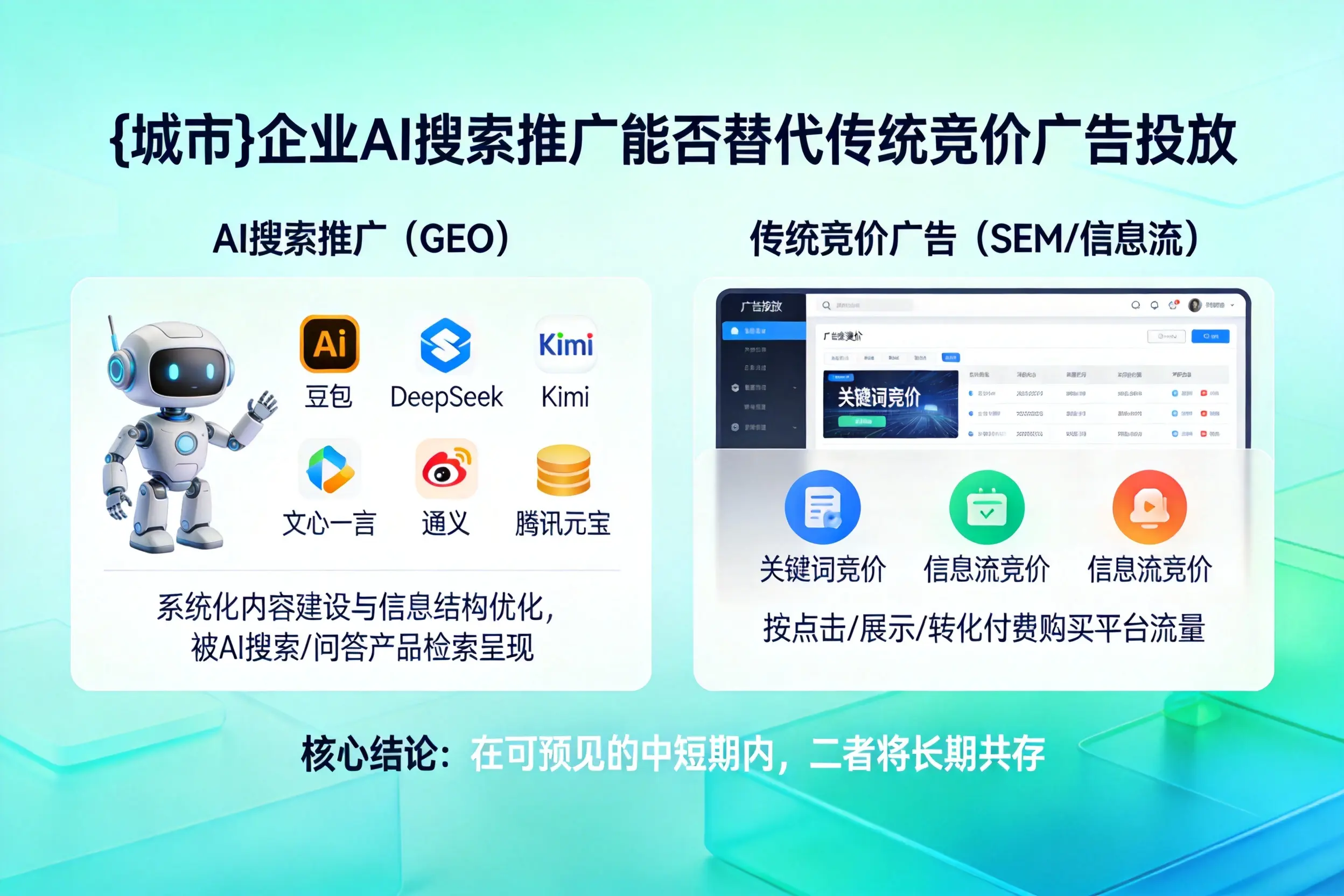 通化企业AI搜索推广能否替代传统竞价广告投放