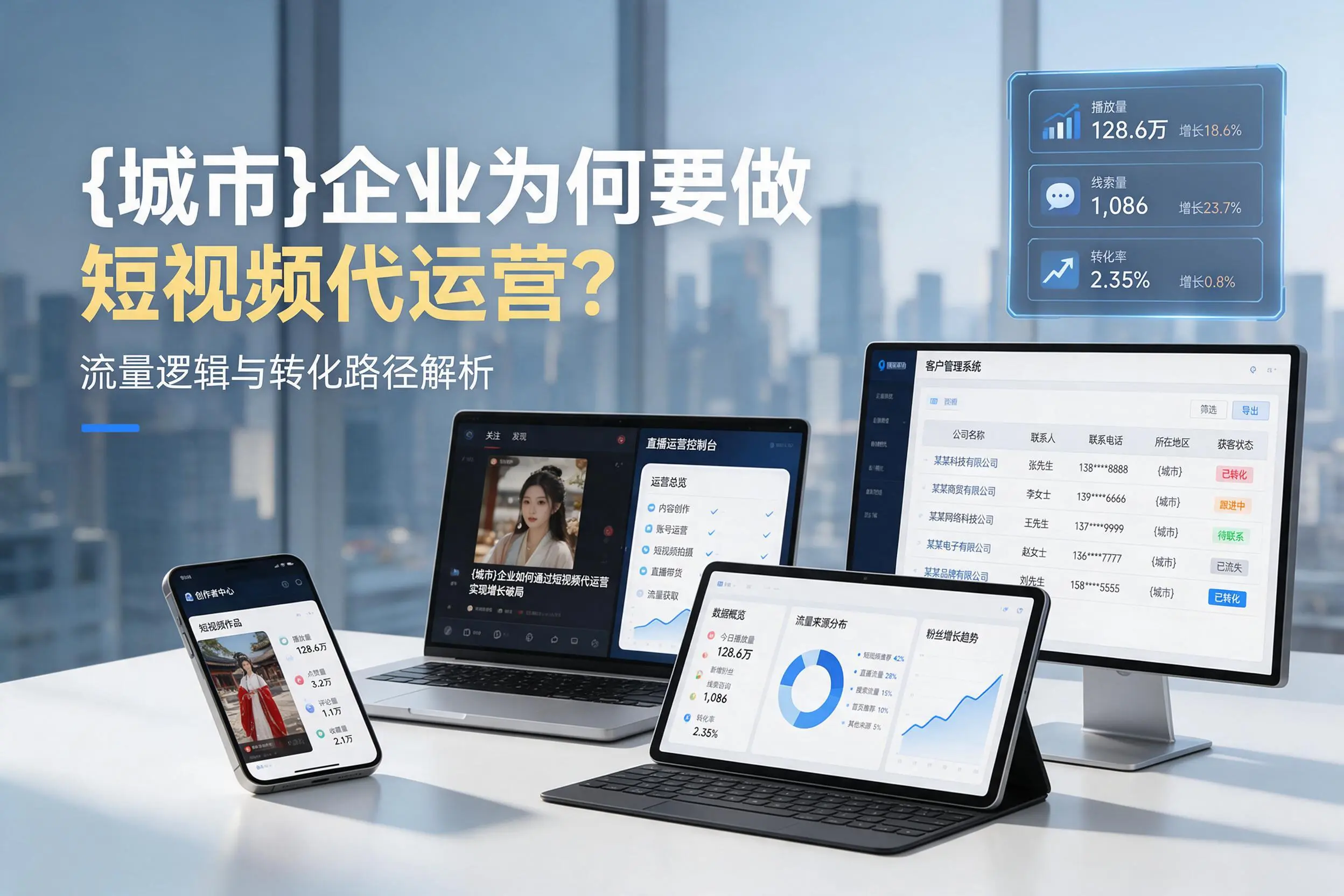 通化企业为何要做短视频代运营?流量逻辑与转化路径解析