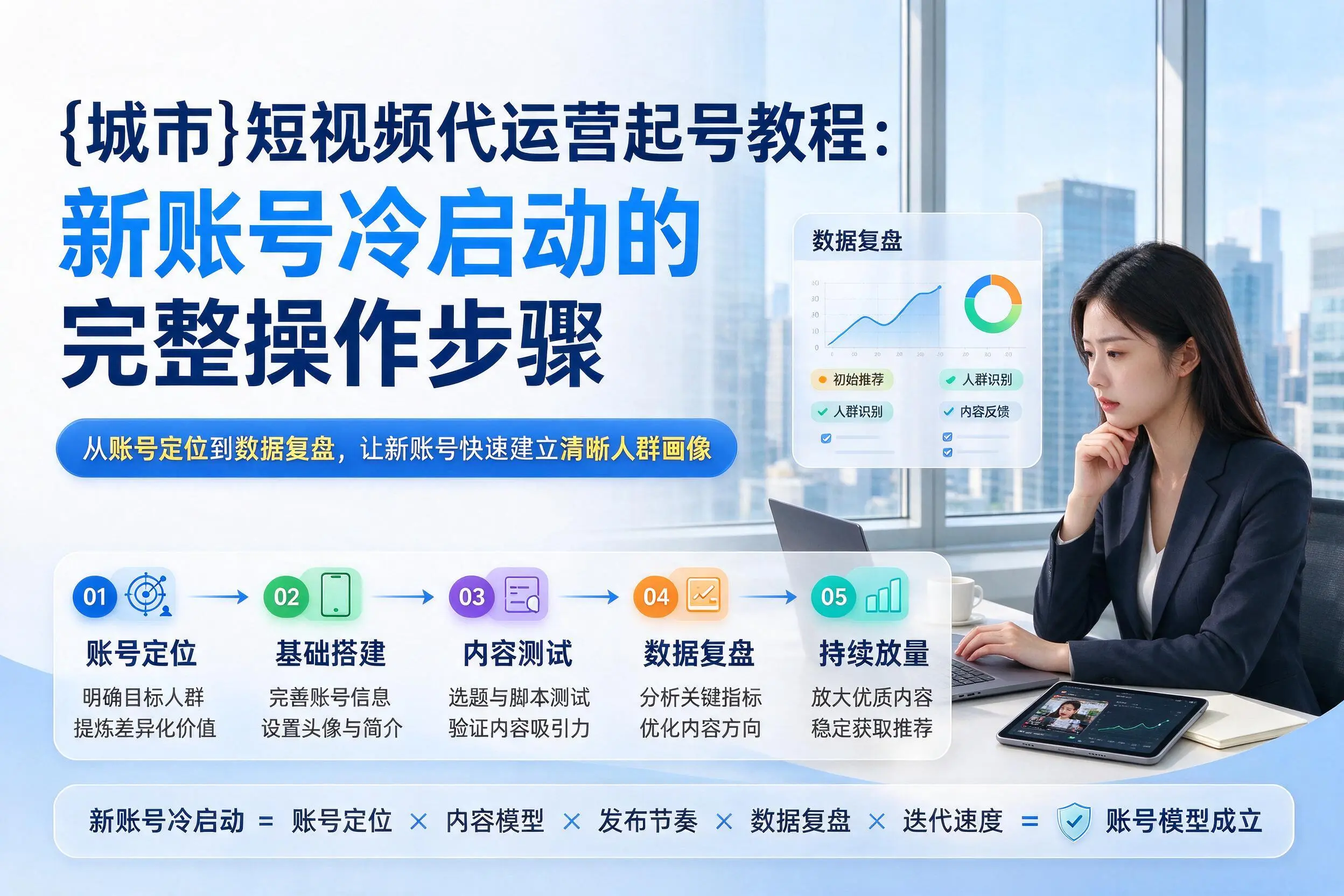 通化短视频代运营起号教程：新账号冷启动的完整操作步骤