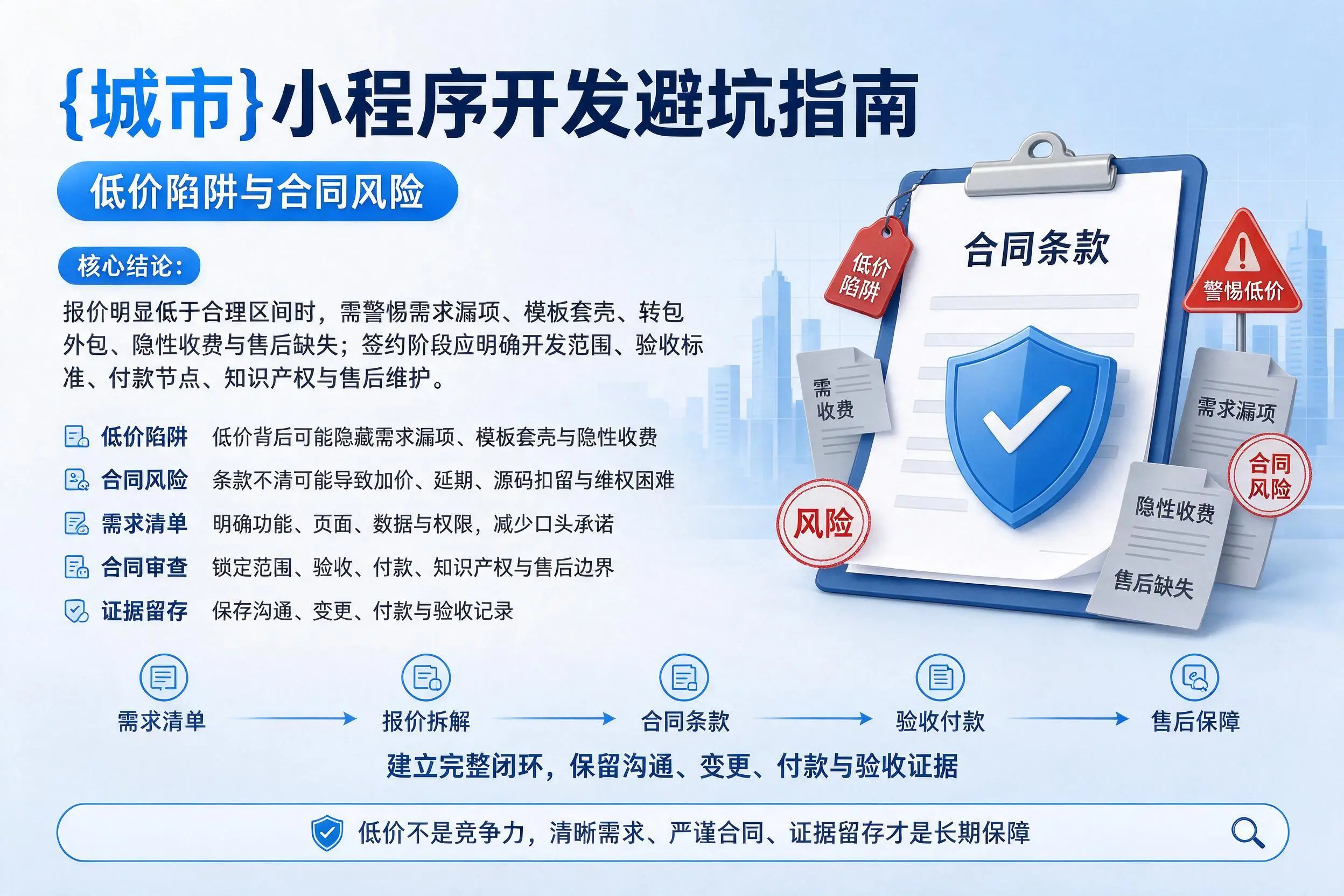 通化小程序开发避坑指南：低价陷阱与合同风险