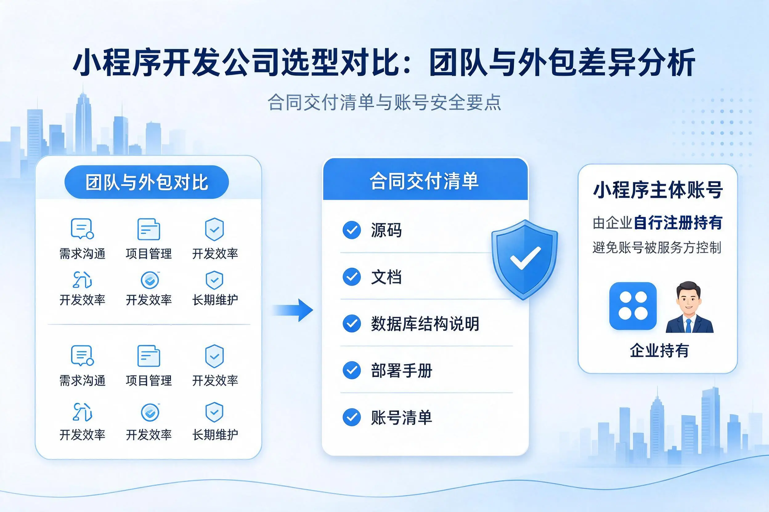 通化小程序开发公司选型对比:团队与外包差异分析