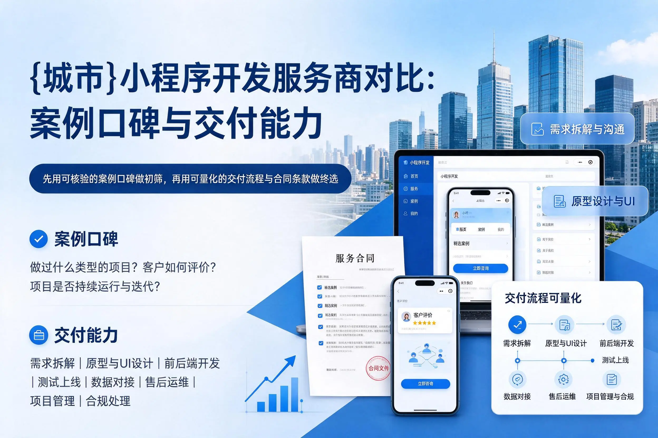 通化小程序开发服务商对比：案例口碑与交付能力