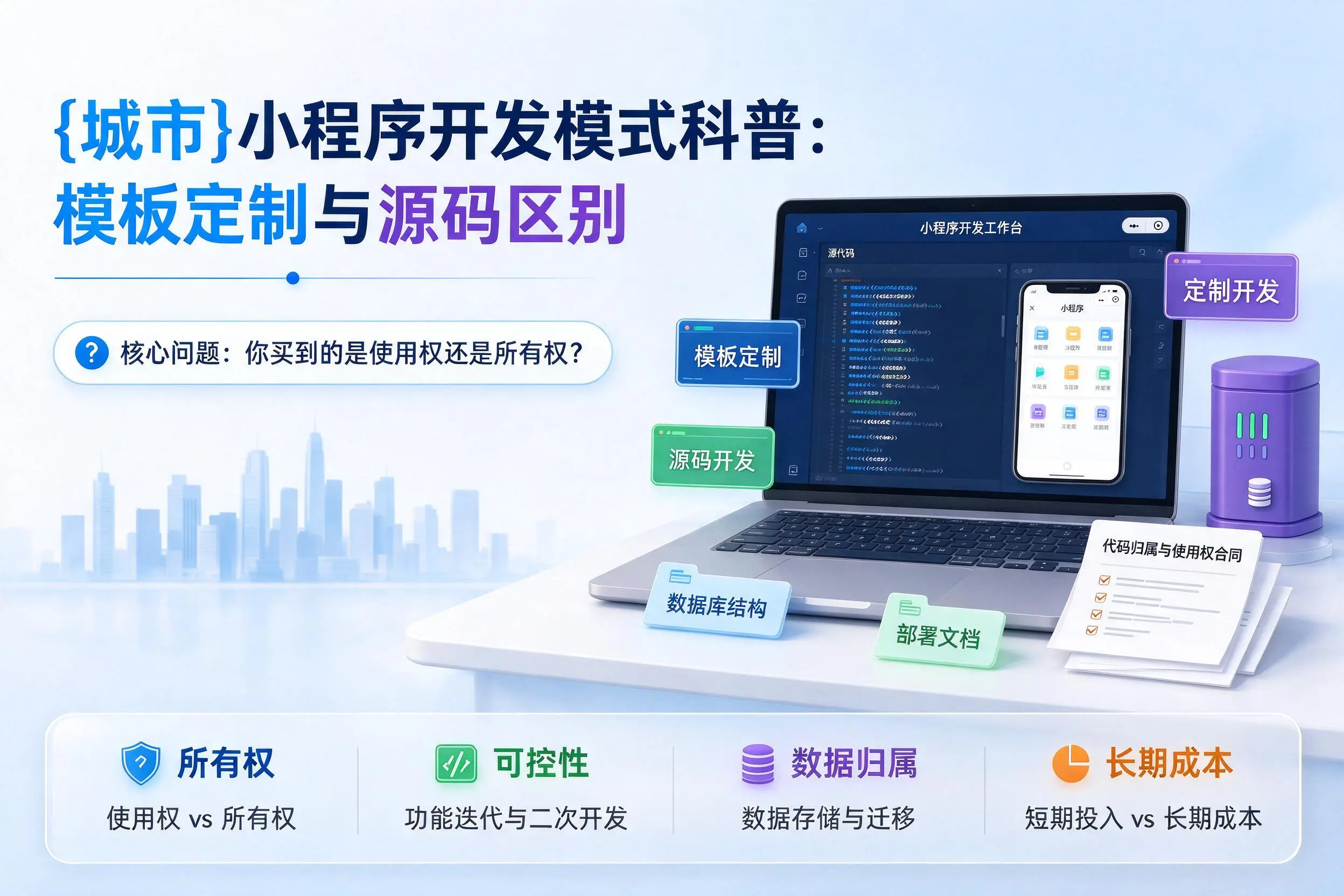 通化小程序开发模式科普：模板定制与源码区别