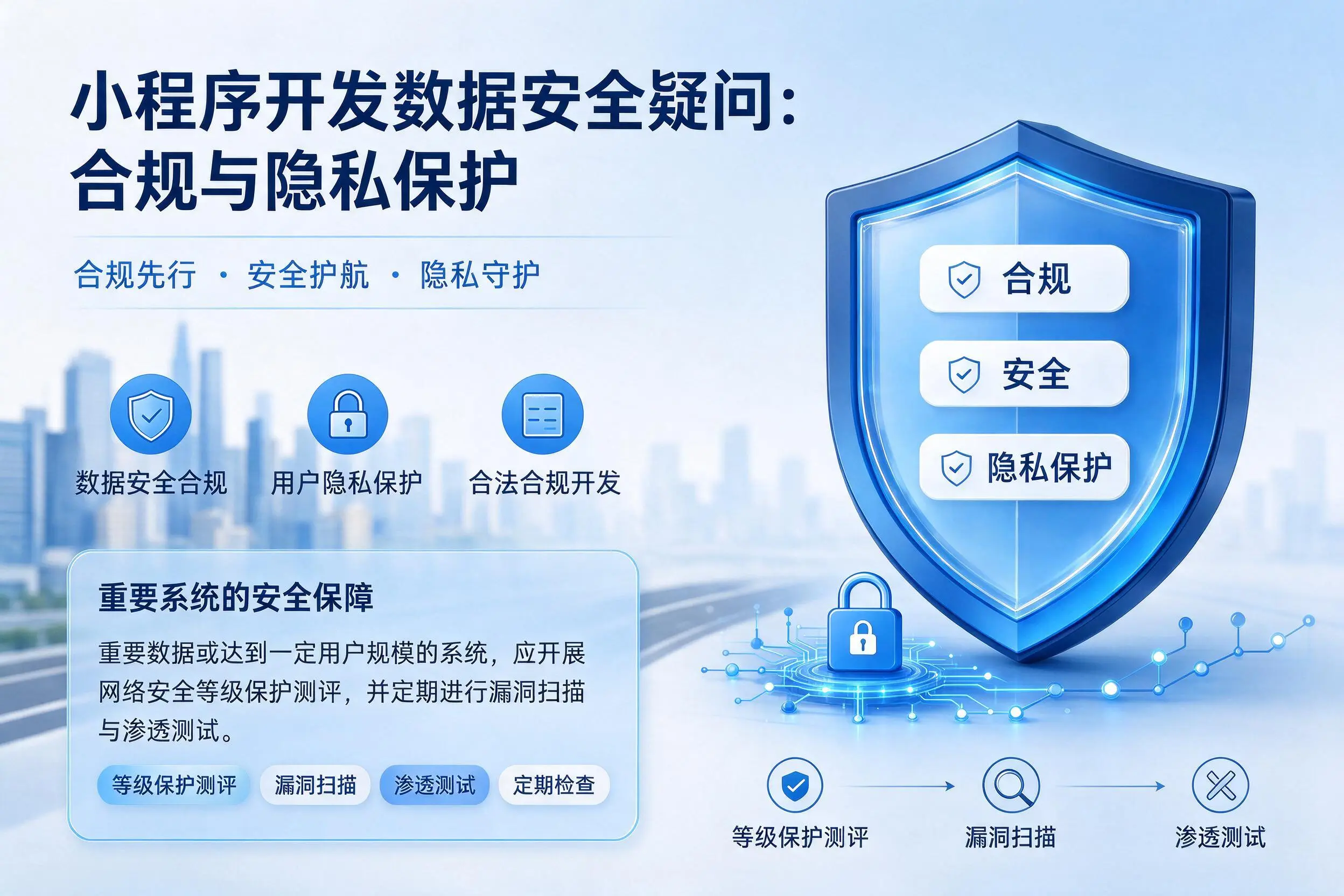 通化小程序开发数据安全疑问:合规与隐私保护
