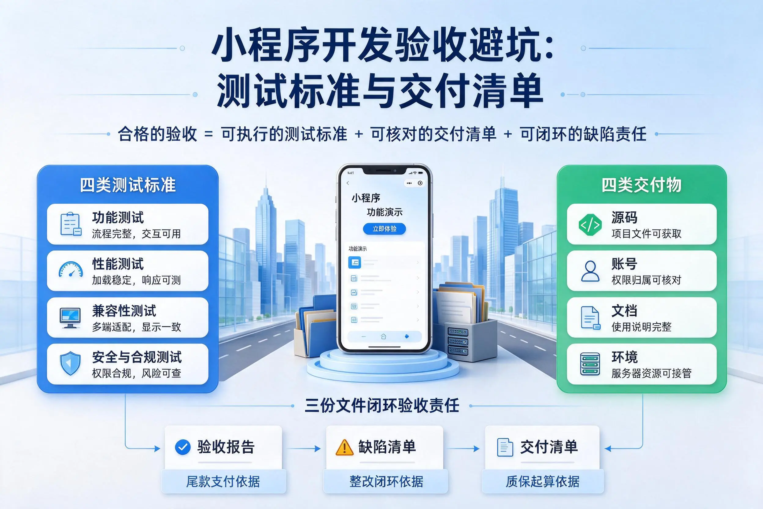 通化小程序开发验收避坑：测试标准与交付清单