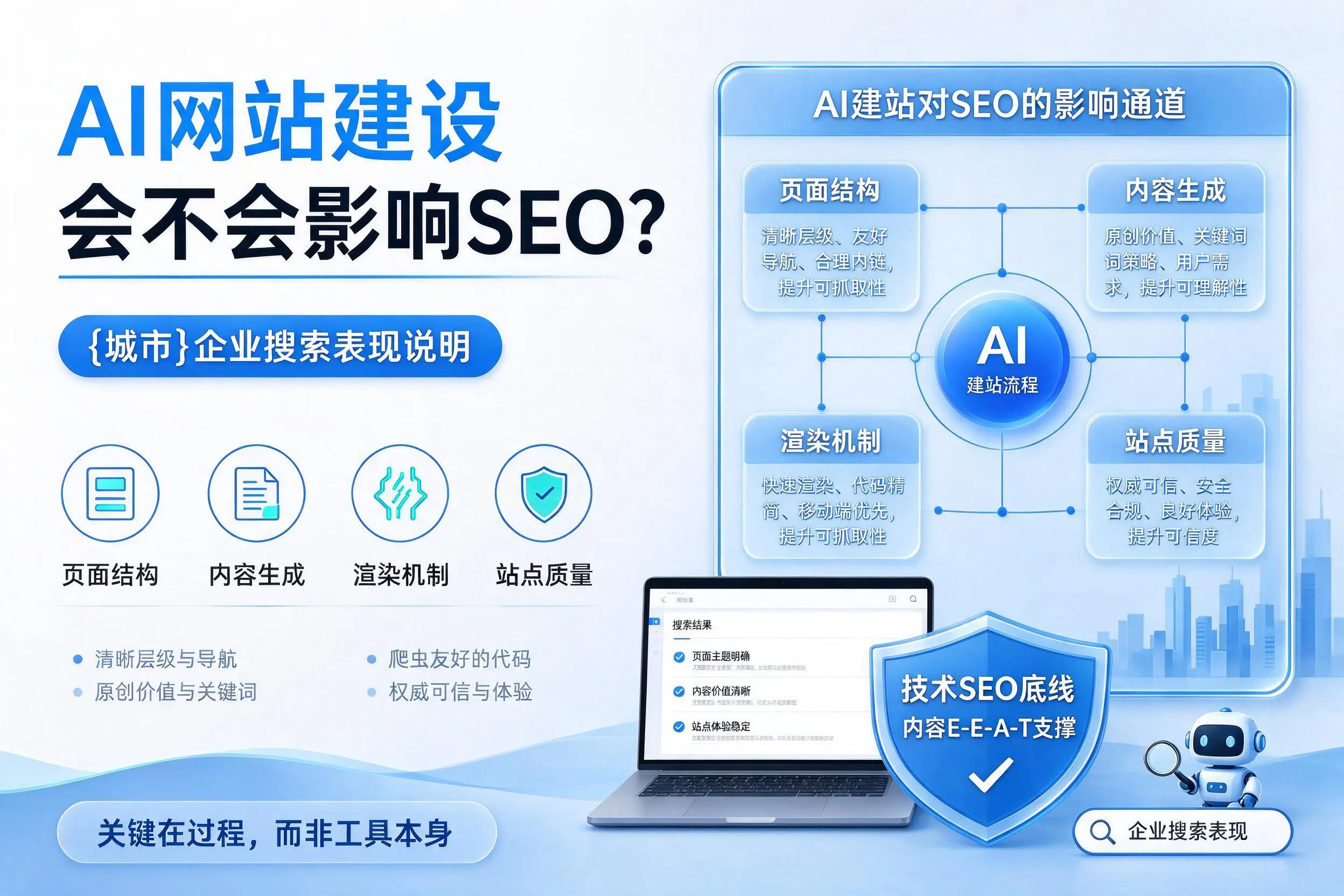 AI网站建设会不会影响SEO？通化企业搜索表现说明