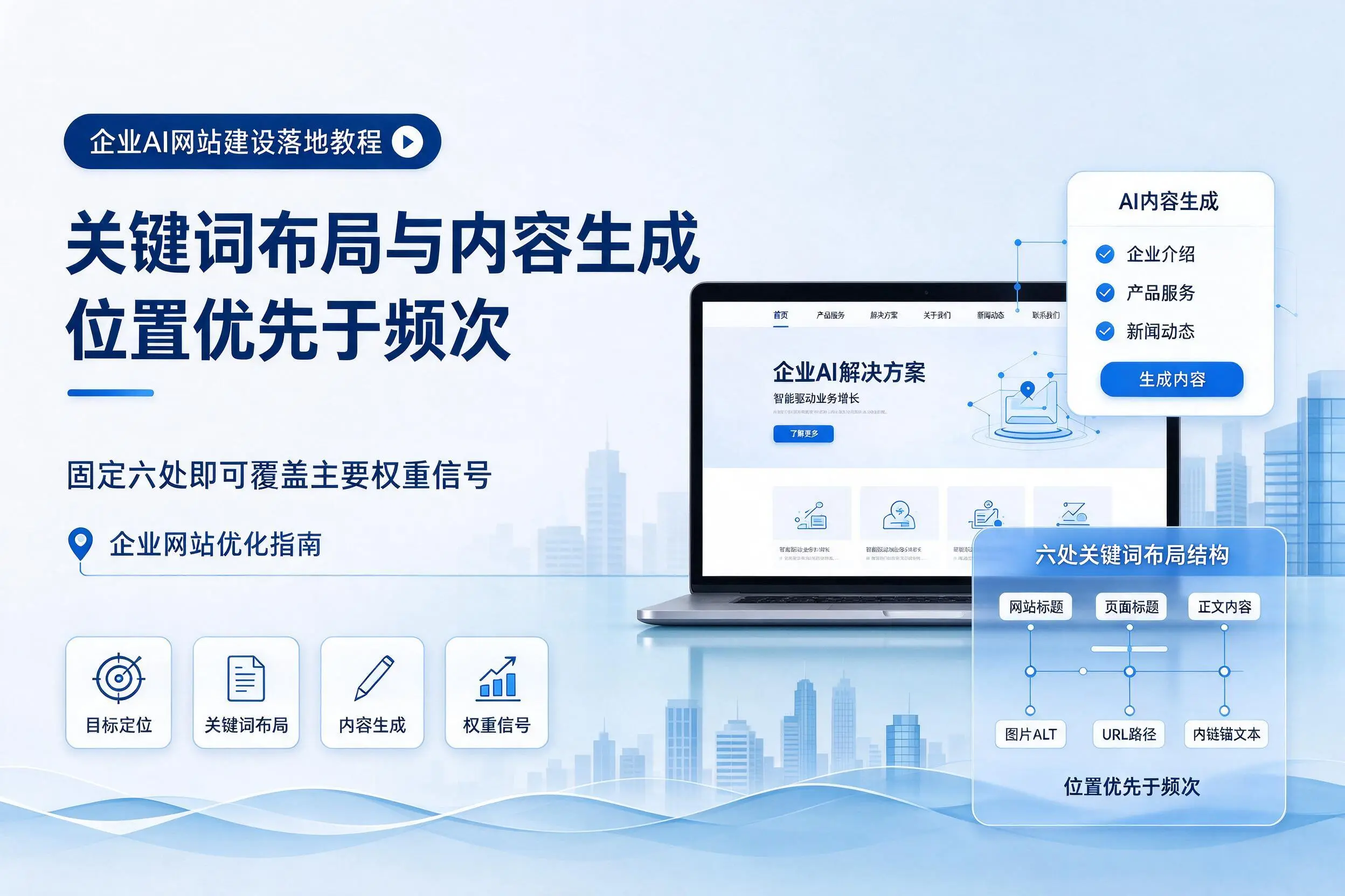通化企业AI网站建设落地教程:关键词布局与内容生成