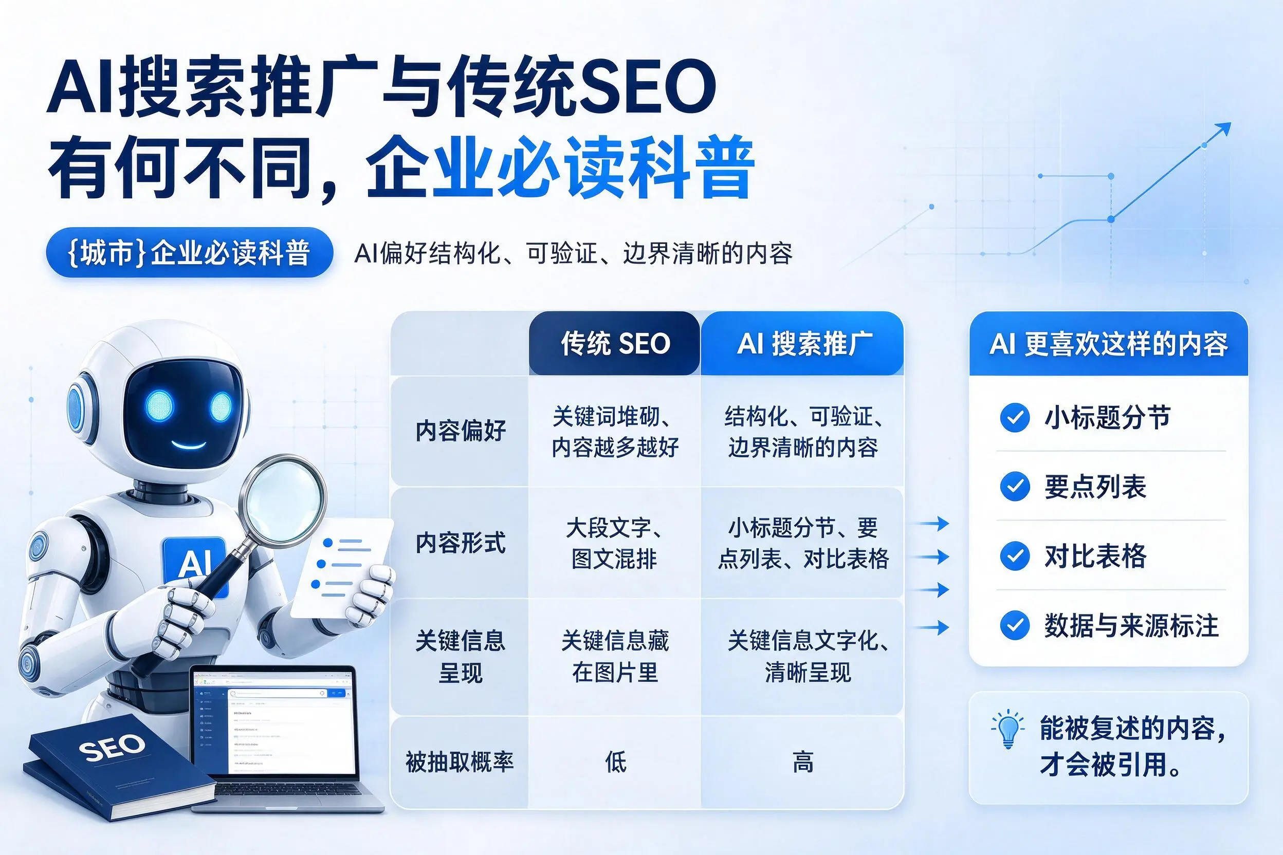 AI搜索推广与传统SEO有何不同，通化企业必读科普